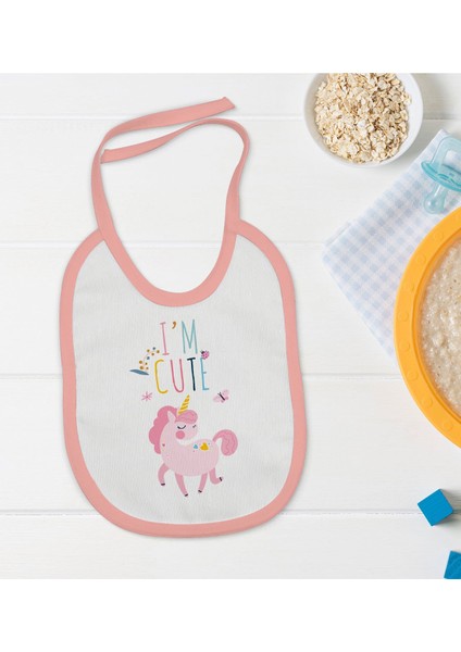 Kids Pembe Bebek Mama Önlüğü - Model 138