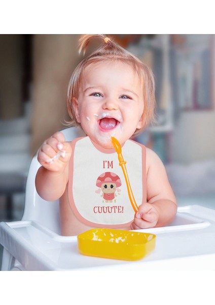 Kids Pembe Bebek Mama Önlüğü - Model 159