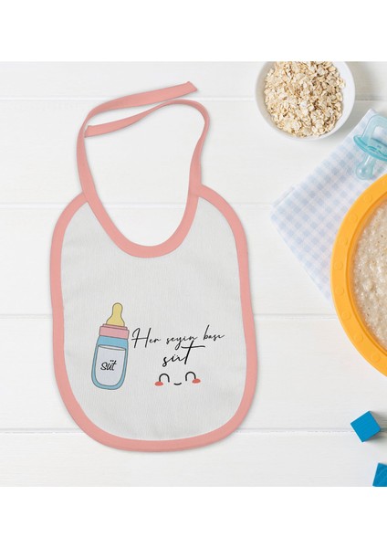 Kids Pembe Bebek Mama Önlüğü - Model 103