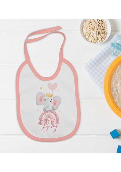 Kids Pembe Bebek Mama Önlüğü - Model 141