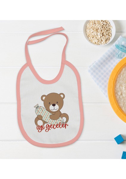 Kids Pembe Bebek Mama Önlüğü - Model 123