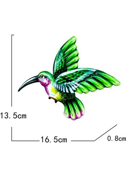 Bahçe Veranda Çit Süsleme Için 3x El Yapımı Sinek Kuşu Duvar Sanat Dekoru (Yurt Dışından) modelleri