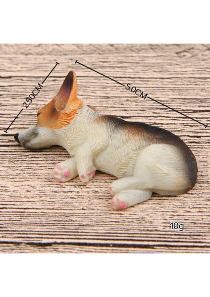 2xminiature Yalan Söylüyor Corgi Köpek Peri Bahçesi Mikro Peyzaj Bonsai Pot Dekor #4 2 'lü (Yurt Dışından)