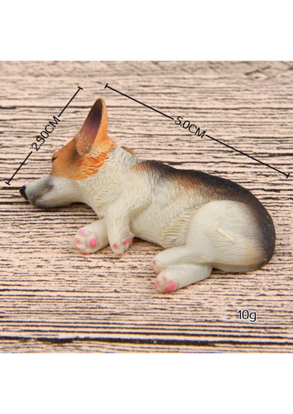 2xminiature Yalan Söylüyor Corgi Köpek Peri Bahçesi Mikro Peyzaj Bonsai Pot Dekor #4 2 'lü (Yurt Dışından) modelleri