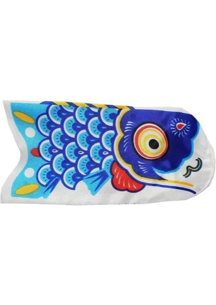 2x Japon Dekoratif Windsock Sazan Bayrağı Koinobori Yelken Balığı 15CM Mavi 2 Adet (Yurt Dışından)