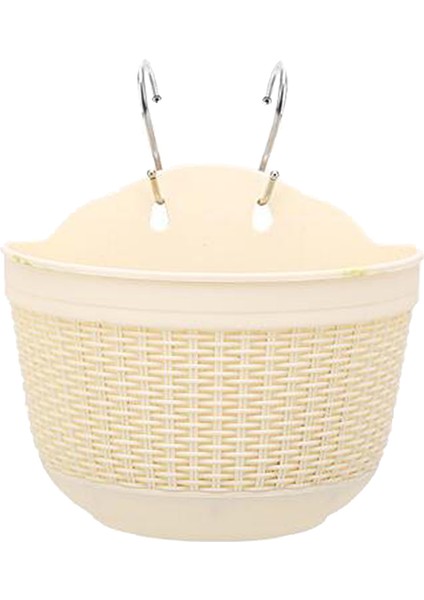 Plastik Rattan Asma Bitki Sepet Bahçe Saksı Kanca Bej M+L (Yurt Dışından) indirimleri