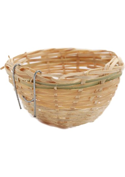 6'lü Pan Dokuma Hasır Finch Yatak Yuvalama Kafesleri 6'lü 10X6CM (Yurt Dışından) fiyatları