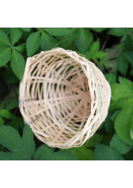 6'lü Pan Dokuma Hasır Finch Yatak Yuvalama Kafesleri 6'lü 10X6CM (Yurt Dışından) indirimleri