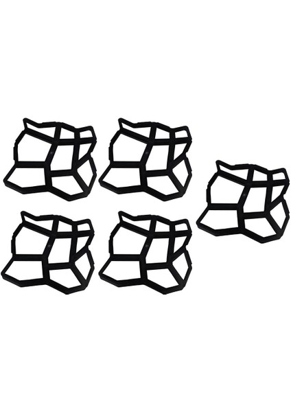 5x Bahçe Kaldırım Kaldırım Kalıbı Veranda Beton Taş Yol Yürüyüş Yapımcısı Yeniden Kullanma Kalıbı (Yurt Dışından)