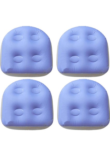 4x Öne Sıkıcı Jakuzi Spa Booster Koltuk Pedi Şişiren Sıcak Küvet Yastıkları Yastıklar (Yurt Dışından)