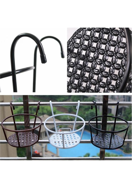 Bahçe Için 2x Saksı Çiçek Asılı Sepet Ekici Rafı Kurulumu Kolay (Yurt Dışından) fırsatları