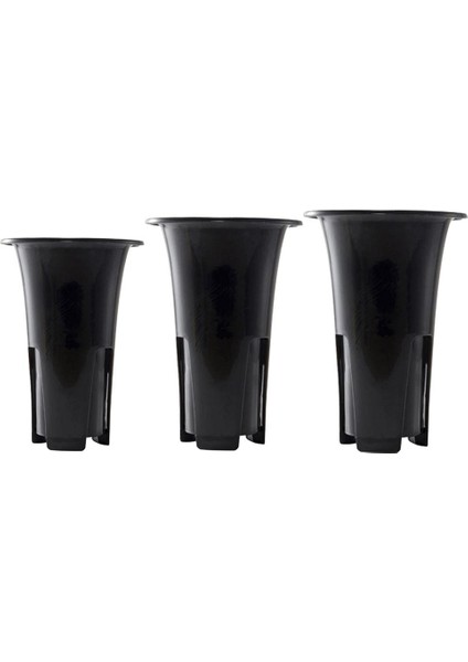 3 Adet Plastik Uzun Bitki Tencere Masa Saksıları Orkide Için Drenaj (Yurt Dışından)