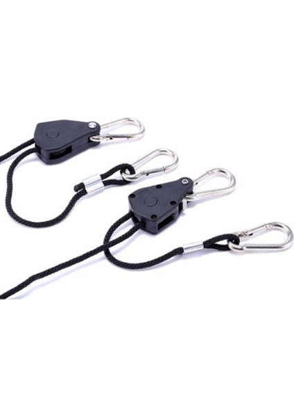 8'lü Siyah 150LBS 2m Cırcır Halat Bahçe Malzemeleri Hidroponik/grow Çadırı Için (Yurt Dışından) modelleri