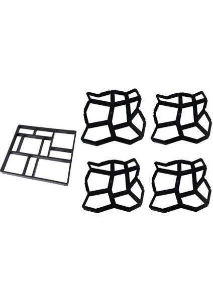 5'lü Bahçe Çim Araba Yolu Yürüyüş Üreticisi Kaldırım Kalıp Diy Veranda Adım Taş Kalıp (Yurt Dışından)