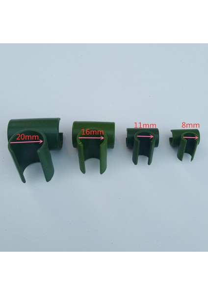 20 Parça Bahçe Kafes Bitki Konnektörü Çapraz Klipsler Domates 11MM Için Bitki Bahisleri (Yurt Dışından)