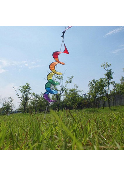 Naylon Gökkuşağı Spiral Rüzgar Spinner Açık Çadır Muşamba Bahçesi Ev Dekorasyonları (Yurt Dışından) fırsatları