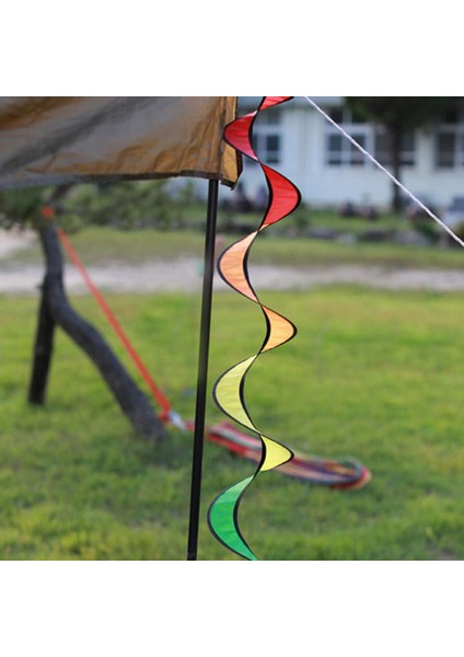 Naylon Gökkuşağı Spiral Rüzgar Spinner Açık Çadır Muşamba Bahçesi Ev Dekorasyonları (Yurt Dışından) indirimleri