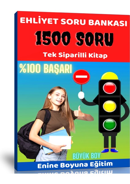 Enine Boyuna Eğitim Ehliyet Soru Bankası (1500 Soru)