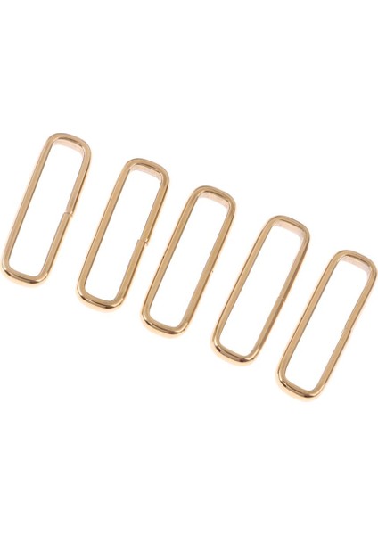 5 Parça Paslanmaz Çelik Yüzük Naylon Kayış Watchband Toka Altın 24MM (Yurt Dışından)