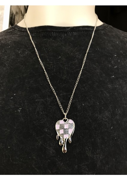 Heart Pink Dama Kolye