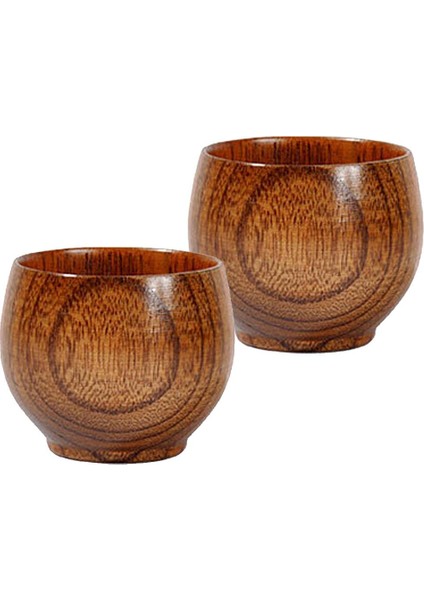 2 Adet 50 ml El Yapımı Mini Ahşap Kahve Çay Kupası Teacups Kupa Bira Için Ilkel(Yurt Dışından)