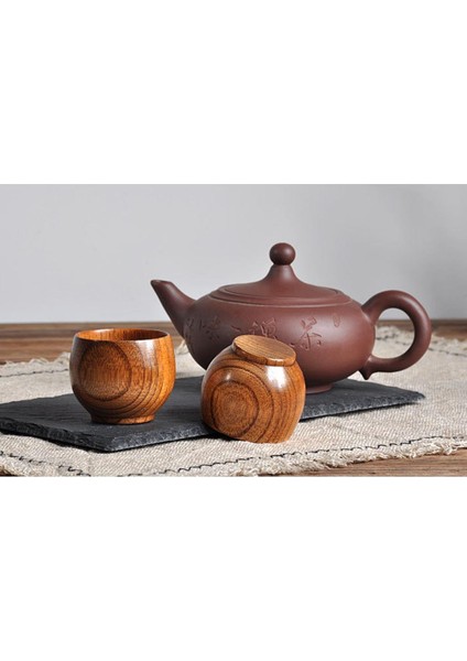 2 Adet 50 ml El Yapımı Mini Ahşap Kahve Çay Kupası Teacups Kupa Bira Için Ilkel(Yurt Dışından)