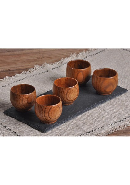 2 Adet 50 ml El Yapımı Mini Ahşap Kahve Çay Kupası Teacups Kupa Bira Için Ilkel(Yurt Dışından)
