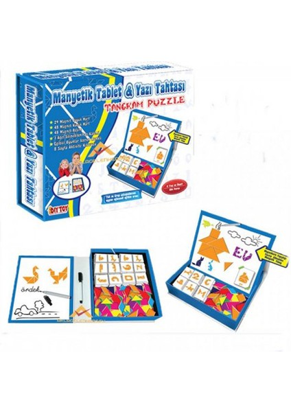Manyetik Tablet Tangram ve Yazı Tahtası
