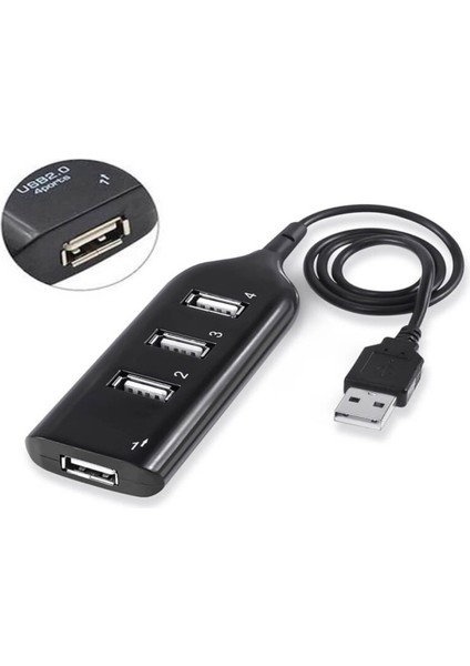 4 Port USB Çoğaltıcı Çoklayıcı Hub USB 2.0 Çoklama Pc Laptop