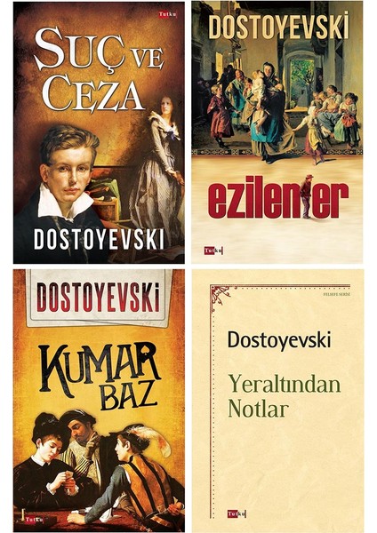 Dostoyevski Seti - 4 Kitap - Fyodor Mihailoviç Dostoyevski