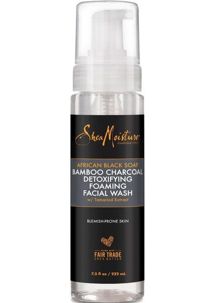 Afrika Siyah Sabunu ve Bambu Kömürü Detoks Yüz Yıkama Köpüğü 222ML