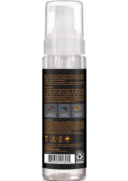 Afrika Siyah Sabunu ve Bambu Kömürü Detoks Yüz Yıkama Köpüğü 222ML modelleri