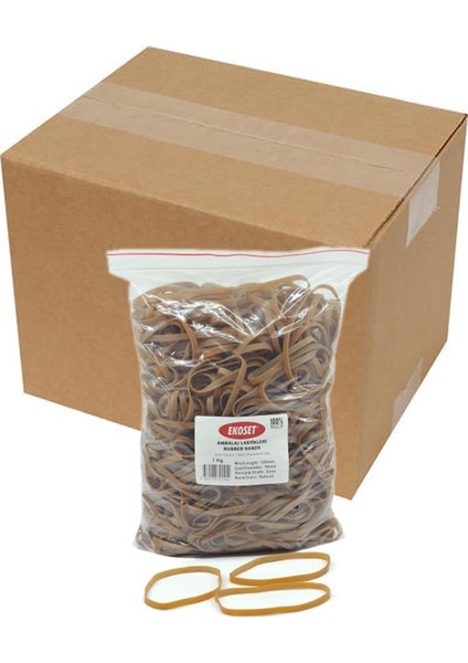 120MMX5MM Geniş Kauçuk Paket Ambalaj Lastiği 12KG Koli (120X5)