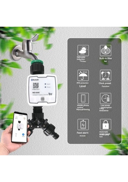 Bluetooth Zamanlayıcı Waterer Akıllı Otomatik Cep Telefonu Uzaktan Kumandası(Yurt Dışından)