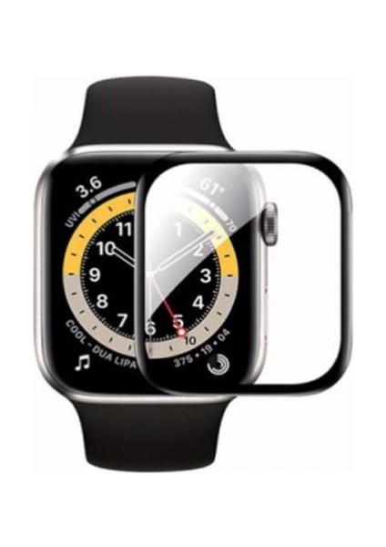 Apple Watch 7 45MM Full Kaplama Ekran Koruyucu, Kavisli, Su Geçirmez, Parmak Izi Bırakmaz