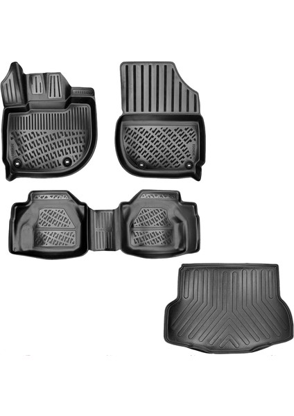 Honda City 3D Havuzlu Paspas + Bagaj Havuzu 2021 Sonrası Rizline Marka