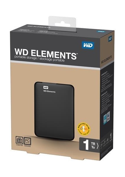 Wd 2.5 1tb Elements BUZG0010BBK Siyah