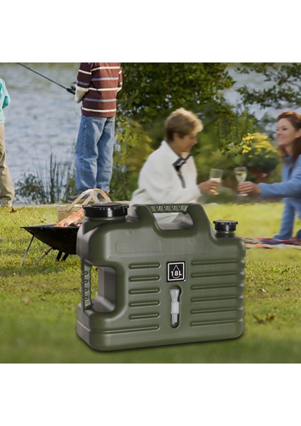 Açık Su Konteyneri Piknik Kamp Içme Kova Depolama Taşıyıcı Yeşil 18L modelleri
