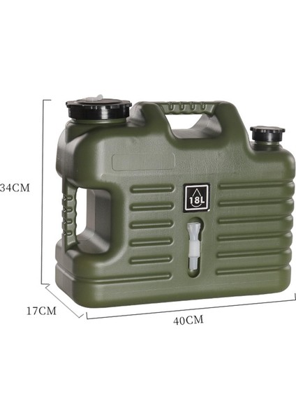 Açık Su Konteyneri Piknik Kamp Içme Kova Depolama Taşıyıcı Yeşil 18L fırsatları