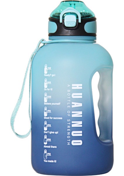 2200ML Taşınabilir Büyük Kapasiteli Plastik Bardak T Varil Spor Su Isıtıcısı Spor Su Bardağı Açık Ölçek ile Bardak (Yurt Dışından)
