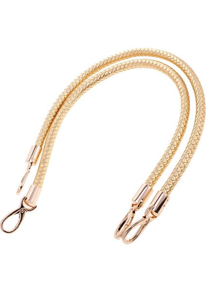 2 Adet Altın Omuz Çantası Değiştirmeler Kolu Örgülü Halat Çanta Kayışı Dıy Altın (Yurt Dışından) fiyatları