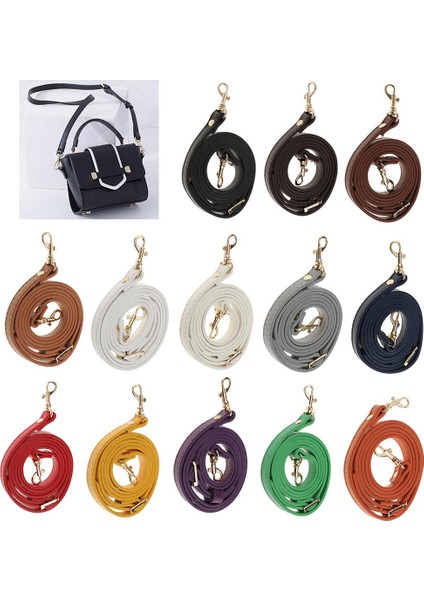 120 cm Ayarlanabilir Omuz Çantaları Kemer Aksesuarları Çanta Sapları Yeşil Kolları (Yurt Dışından)