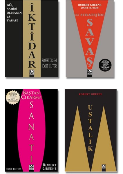 İktidar - Savaş - Ustalık - Baştan Çıkarma Sanatı - 4 Kitap - Robert Greene