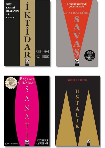 İktidar - Savaş - Ustalık - Baştan Çıkarma Sanatı - 4 Kitap - Robert Greene