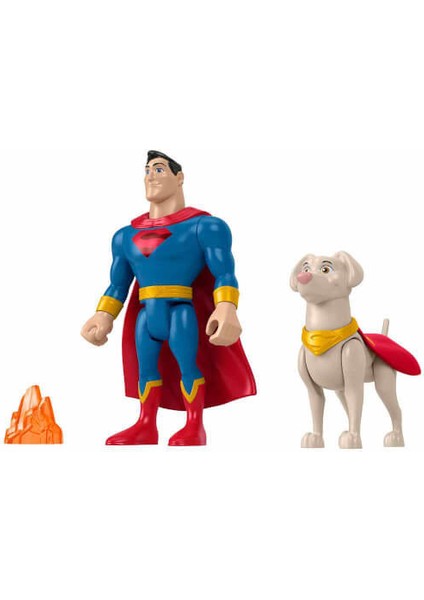 Fisher Price Imaginext Dc League Of Super Pets Kahramanlar ve Hayvanlar HGL01 - Superma ve Krypto