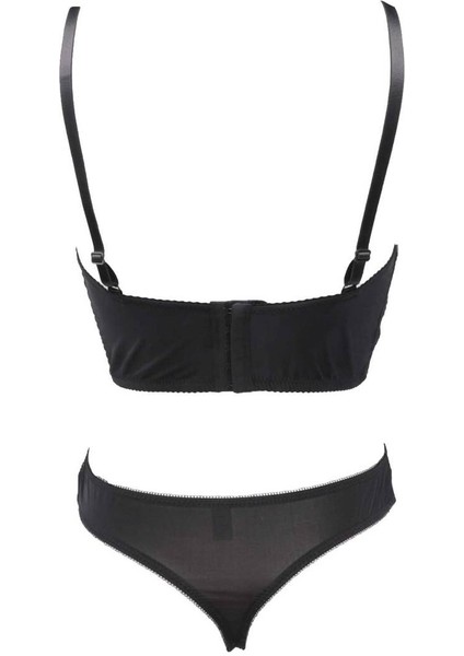 Desteksiz Sütyen Takımı 4744 | Siyah