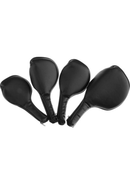 4pcs Siyah Fermuar Pu Deri Deluxe Golf Demir Kafa Kapakları Çoğu Ütü fiyatları