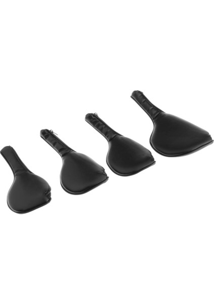 4pcs Siyah Fermuar Pu Deri Deluxe Golf Demir Kafa Kapakları Çoğu Ütü modelleri