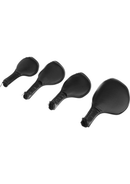 4pcs Siyah Fermuar Pu Deri Deluxe Golf Demir Kafa Kapakları Çoğu Ütü indirimleri