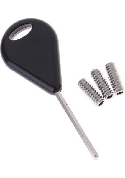 6xsurfboard Fin Vidaları ve Hex Anahtarı - Siyah(Yurt Dışından)